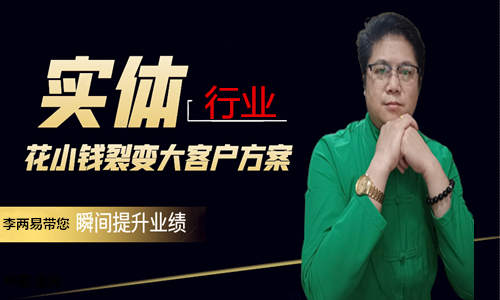 李两易营销思维战略 一《花小钱裂变大客户方案》