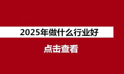 2025年做什么行业好