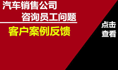汽车销售公司咨询